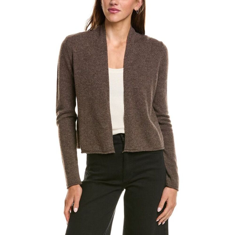 Sofiacashmere Womens Cropped Open 100% Cashmere Cardigan